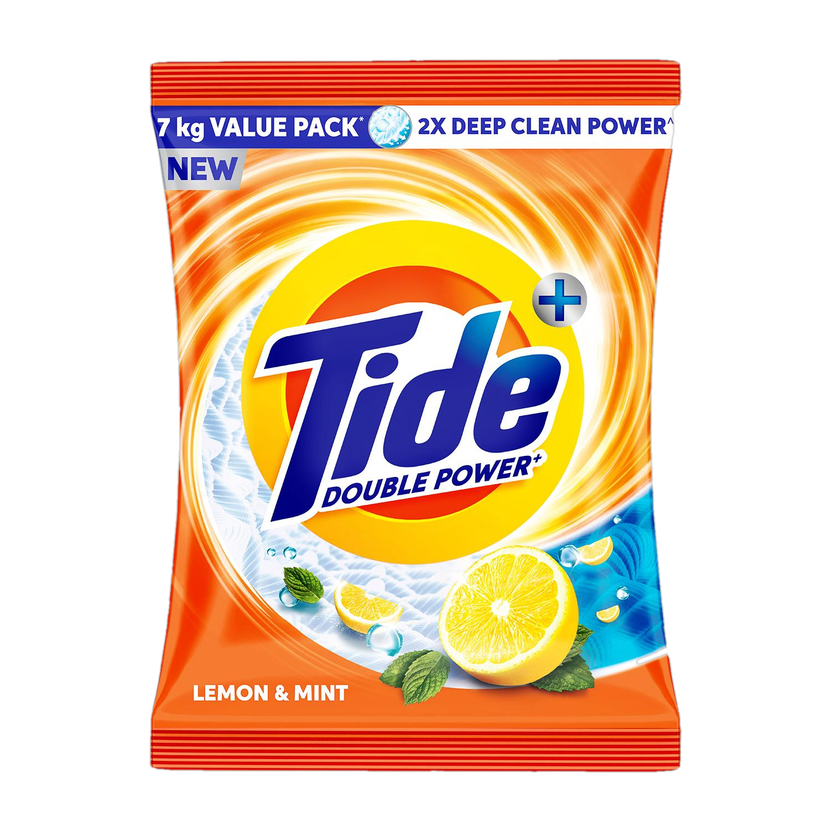 Tide Plus 2X Deep Clean Power Detergent Powder (Lemon & Mint)(7 kg)