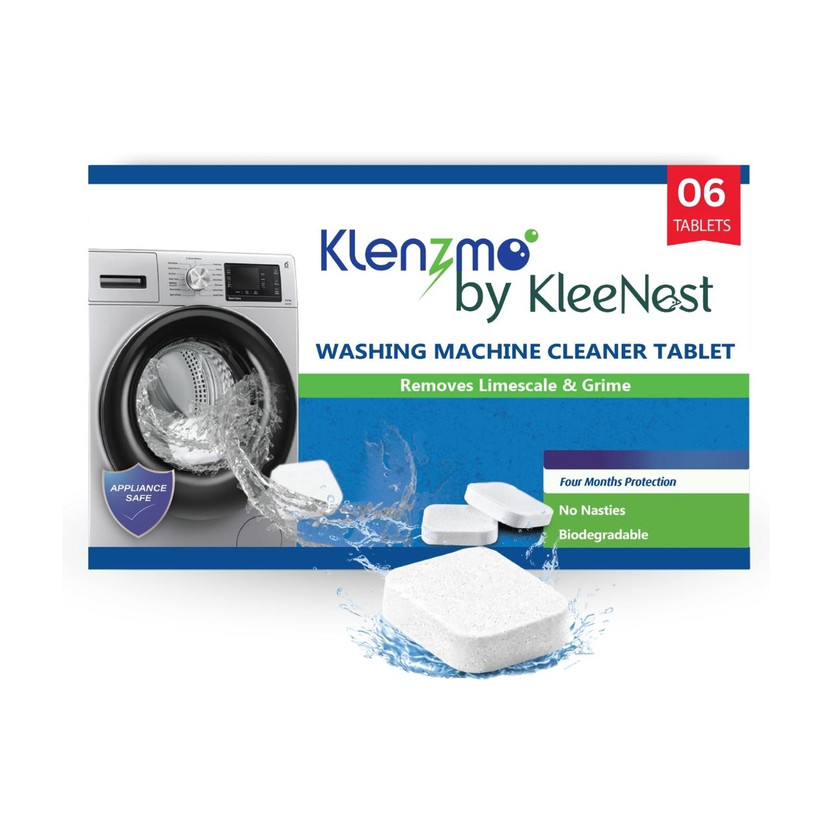 Kleenest Klenzmo Top & Front Load Washing Machine Descale Tablets Detergent Powder(108 g)
