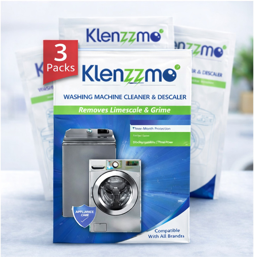 Horlite Klenzzmo Powerful Washing Machine Cleaner & Descaler | Pack of 3| Dishwashing Detergent(300 g)