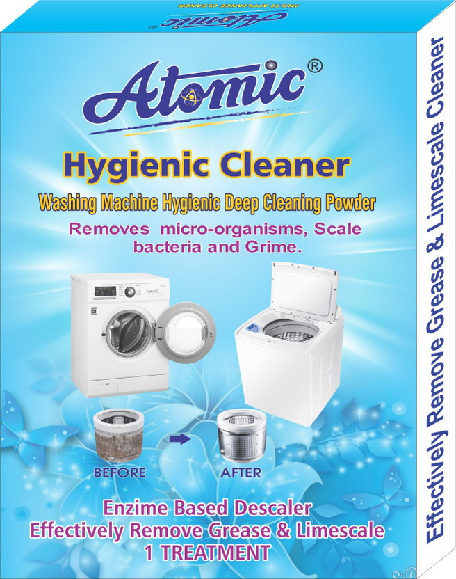 ATOMIC Washing Machine Tub & Drum Descaling Powder 150 GM for Top and Front Load Detergent Powder (Lemon)(150 g)