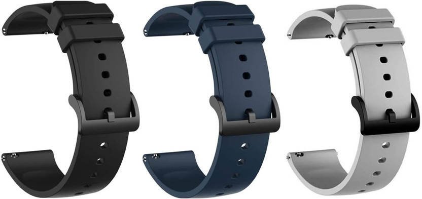 LORENZ LORENZ 22 mm BS-BLK-BLU-GRY Smart Watch Strap(Mullti Color) - Flipkart Deal