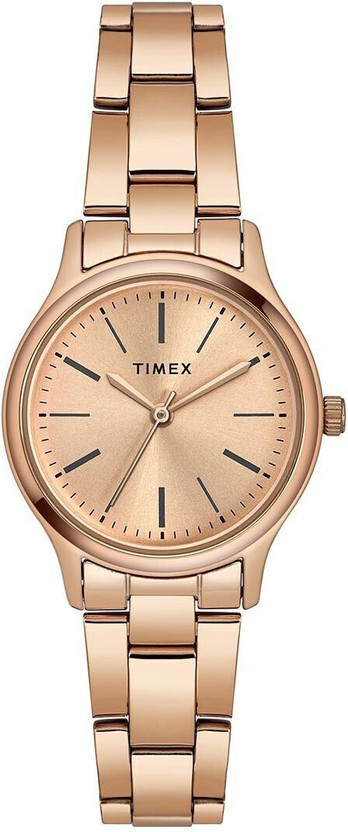 TIMEX Rose Gold Dial Stainless Steel Analog Watch  - For Women