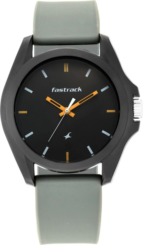 Fastrack Fastrack 68011PP08 Fastrack Fastfit Black Dial Grey Silicone Strap Unisex Analog Watch  - For Men & Women - Flipkart Deal
