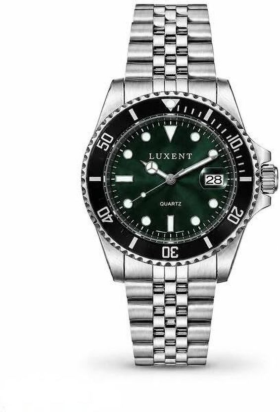 luxent Fashion Analog Watch - For Men LXT_GRN_DIAL_S-S_WATCH - Image 2