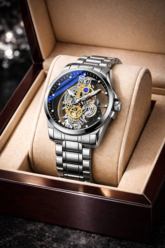 frk premium skeleton dial watch men 210001111 analog