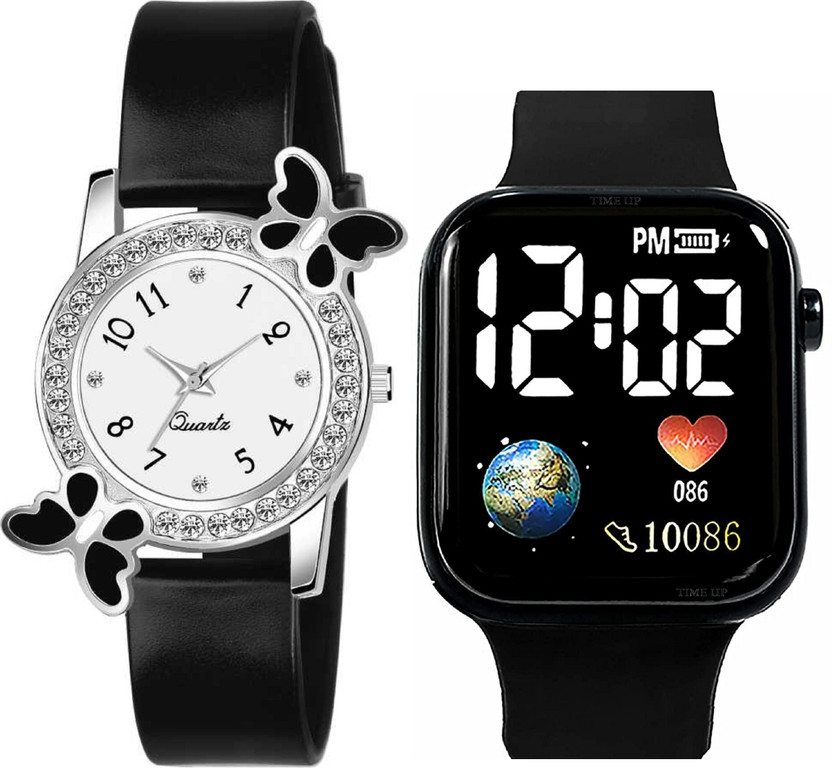 Amience 4D-26 BEST ATTRACTIVE DESIGN LATEST WRIST BLACK COMBO WATCH FOR MEN'S & WOMEN'S Analog-Digital Watch  - For Boys & Girls