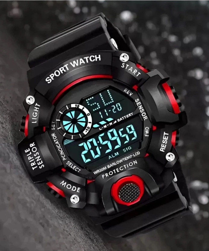 selloria KIDS-G-SPORT LOOK BAND SHOCK CHRONOGRAPH RESISTANCE LUMINOUS Digital Watch  - For Boys