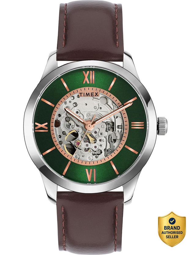 TIMEX TWEG208SMU06 Automatic Green Dial Analog Watch  - For Men