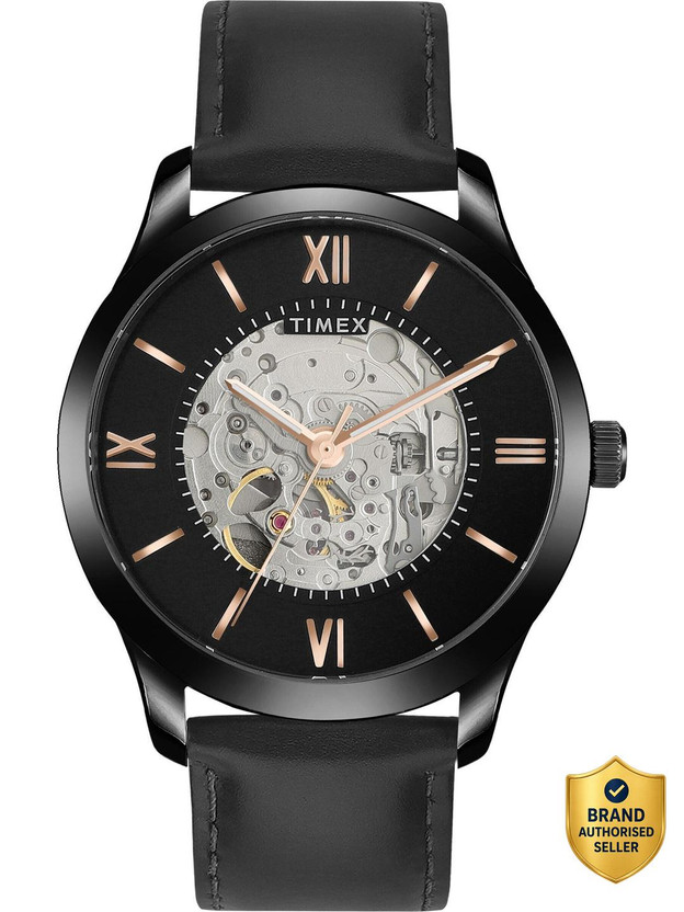 TIMEX TWEG208SMU03 Automatic Black Dial Analog Watch  - For Men