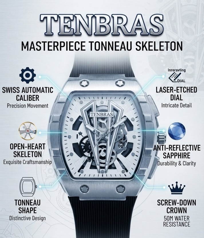 fobras White black \/ Watch Analog Watch  - For Men & Women
