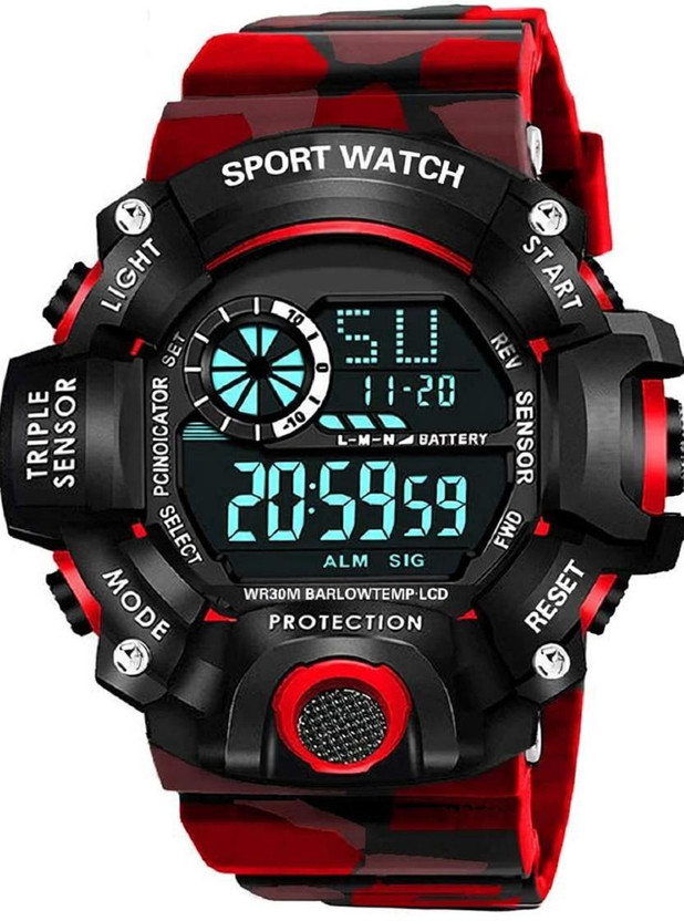 blutech Black Watch Water Resistance Kids Watch Digital Watch  - For Boys & Girls