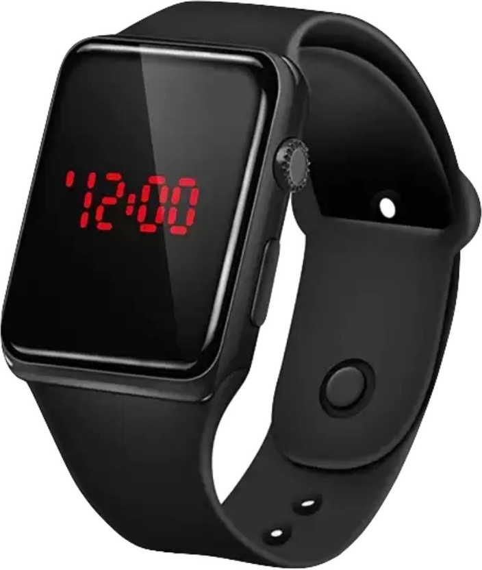 EDENSCOPE 4D-26 EDENSCOPE - 426 Teenager Luxurious Fashionable Silicone Black LED Watch For Kids Digital Watch  - For Boys & Girls