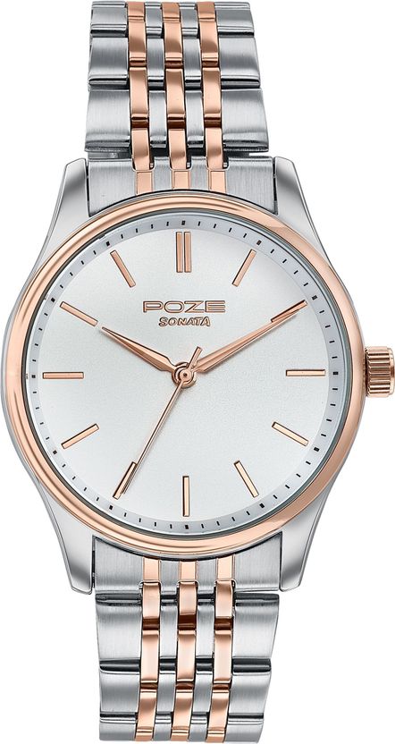 Sonata Poze Bi-Metal Breeze White Men's Watch - Image 2