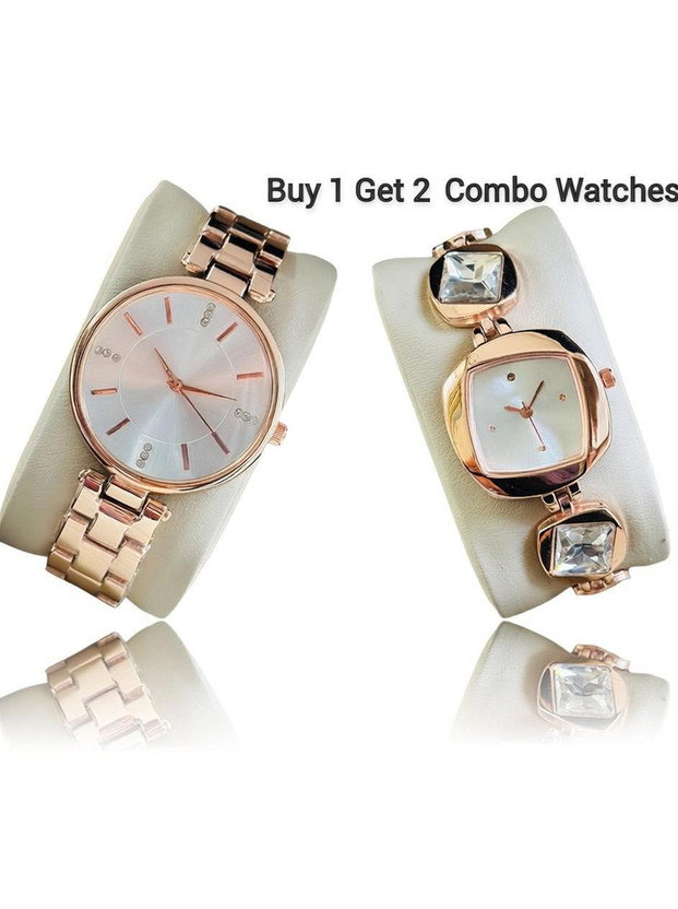 Trex LR+301 Rose Gold Stone Studded Trending Luxury Premium Analog Watch  - For Girls