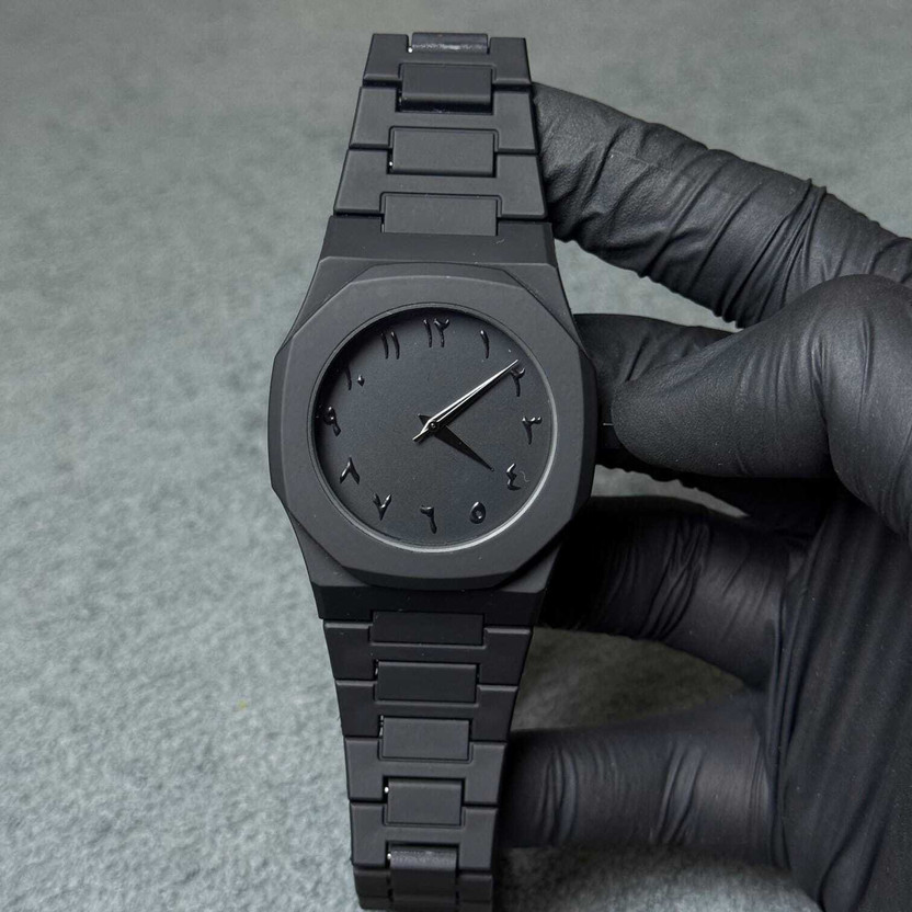 Arabic Arabic Black Colour Watch Trendy Arabic/polycarbonate Plastic Strap Black Analog Watch  - For Men & Women