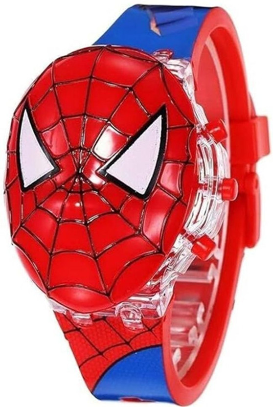 Flisfa Spider Man 3D cute Watch For Kids Spider Man 3D cute Watch For Kids Digital Watch  - For Boys