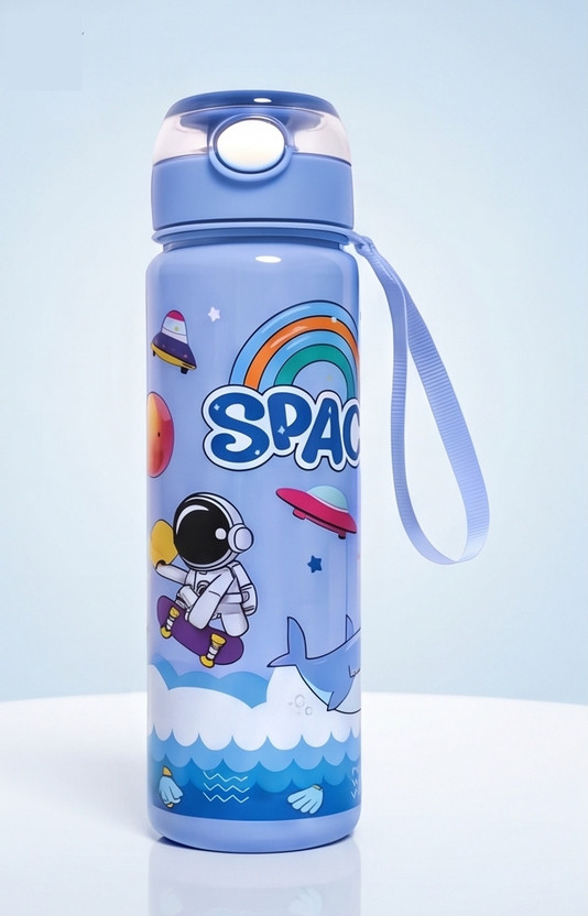 HMUA HMUA Cartoon 500 ml Water Bottle(Set of 1, Multicolor) - Flipkart Deal