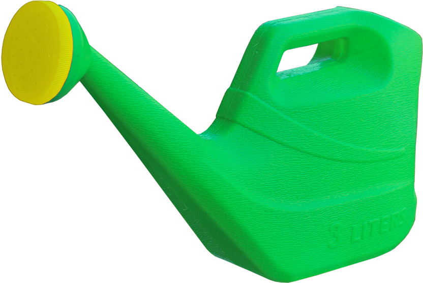 Garden's Need 3 Litre Green Plastic Flower Watering Can with Spray Nozzle for Home & Garden 3 L Water Cane(Green, Pack of 1)