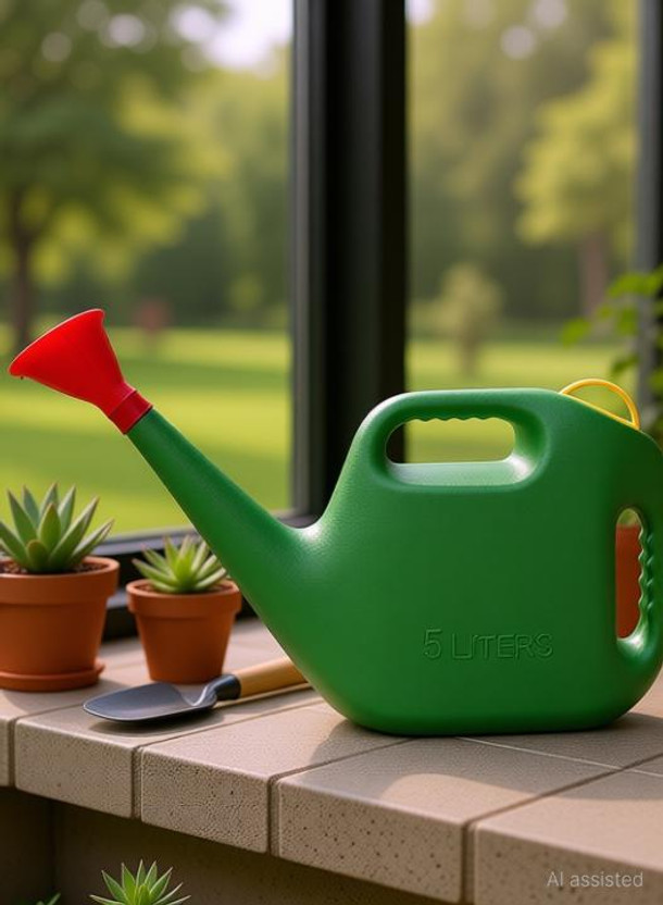 WYKGardenTools 5-Liter Gardening Watering Can 5 L Water Cane(Green, Pack of 1)