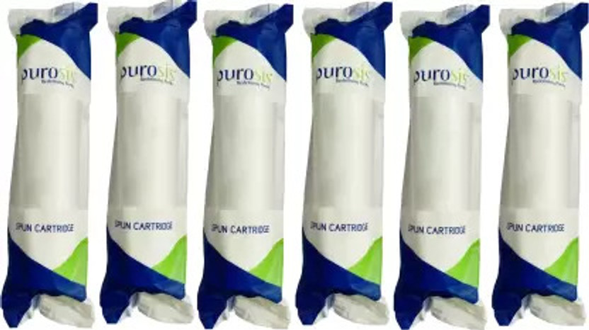 GRMART 6 pcs 10'' PP Spun Filter Candle For All Types Of Ro Water Purifier Solid Filter Solid Filter Cartridge(0.5, Pack of 6)