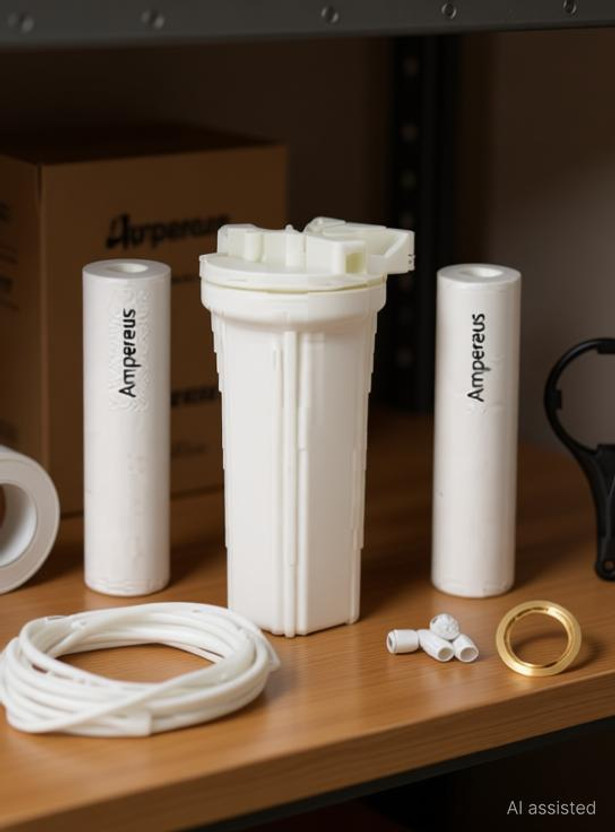Jatin Estore Extra Spun Filter, Spanner and Telfon Kit for RO Water Purifiers (White) Solid Filter Cartridge(5, Pack of 15)