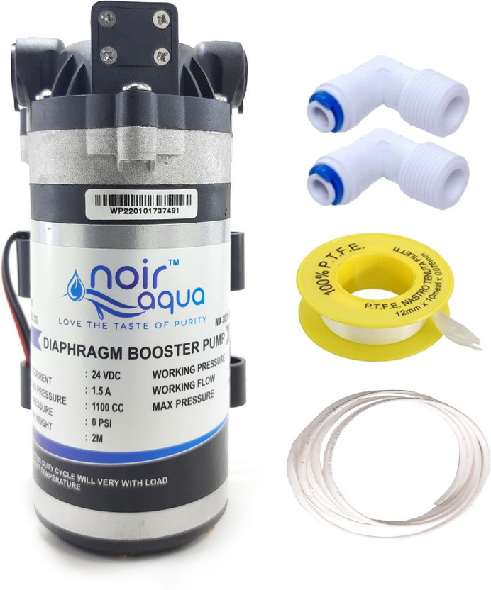 Noir Aqua RO Water Purifier Booster Pump Motor 100GPD Heavy Duty 100% Copper,2 Yr Warranty Diaphragm Water Pump(0.01 hp)