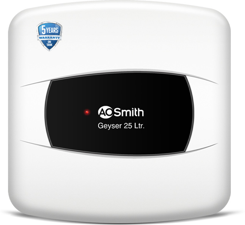 AO Smith VAS-NEO-025 25 L Storage Water Geyser | 2kW | Vertical | Designed for high rise buildings with 8 bar pressure rating | Longer life in hard water conditions with Blue Diamond glass lined tank | BEE 5-star rating for superior energy efficiency and power savings(White)