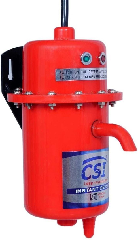 CSI INTERNATIONAL 1L INSTANT WATER PORTABLE HEATER GEYSER SHOCK PROOF BODY WITH INSTALLATION KIT 1 L Instant Water Geyser(Red)