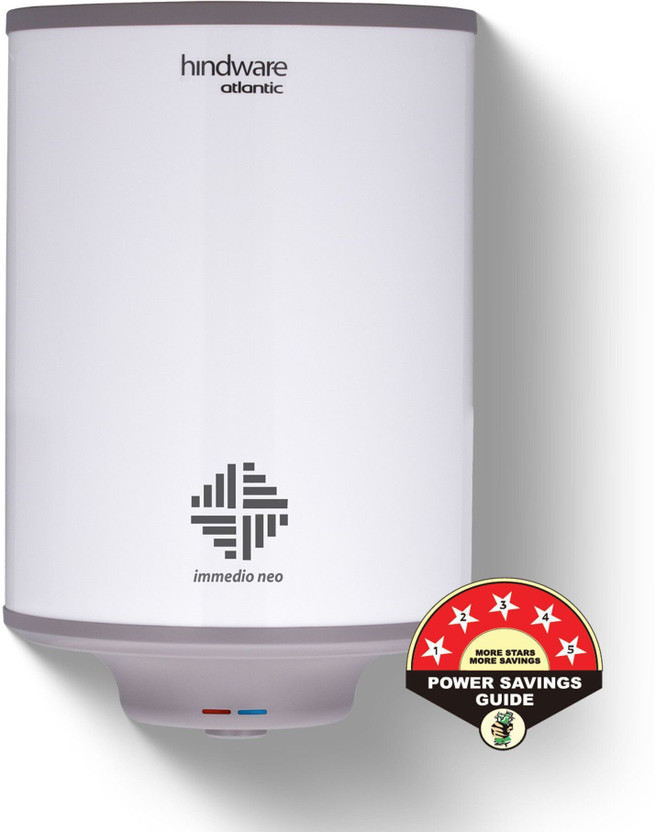 Hindware Smart Appliances Immedio Neo 25 L Storage Water Geyser | 5 Star BEE Energy Rating | Glassline Tanked(N/A)