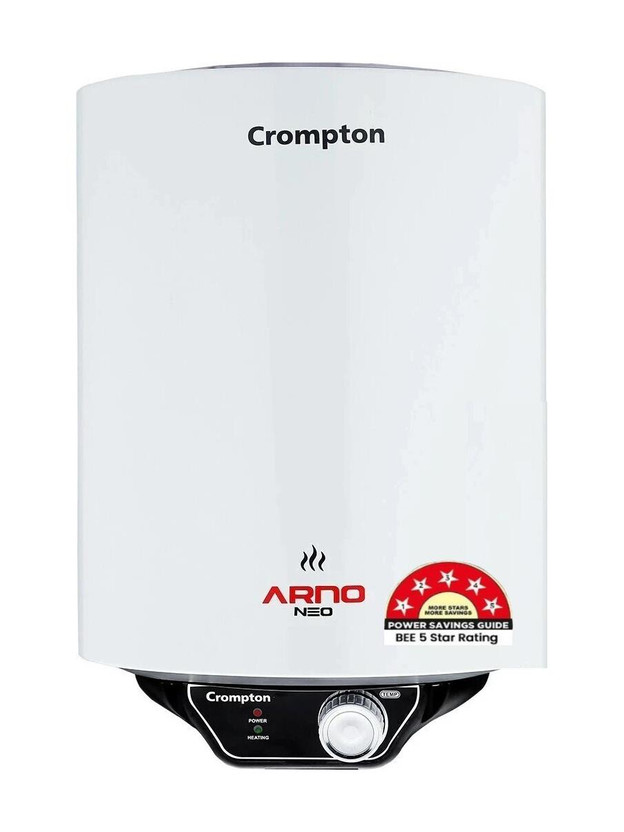 Crompton Crompton ASWH-3015 ARNO NEO 5S / SWARNN5MV08R20A015 (ARNO NEO 5S) 15 L Storage Water Geyser | 5 Star BEE Energy Rating | National Energy Conservation Award Winner 2023(White) - Flipkart Deal