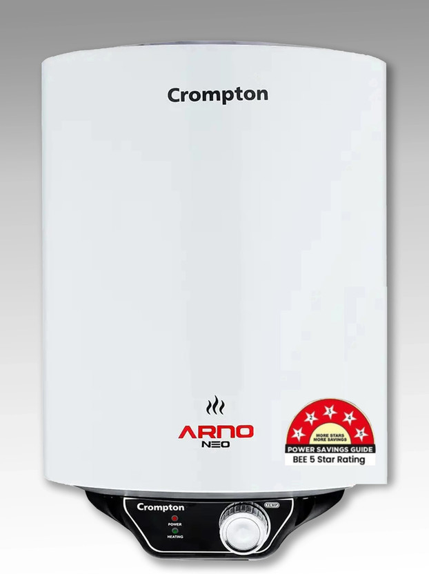 Crompton Crompton ASWH-3010 (ARNO NEO 5S)/ SWARNN5MV08R20A010 (ARNO NEO 5S) 10 L Storage Water Geyser | 5 Star BEE Energy Rating(White) - Flipkart Deal