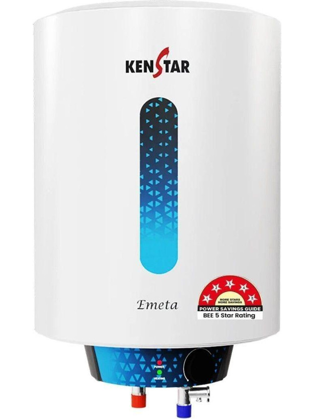 Kenstar EMETA 10 L Storage Water Geyser | High Grade SS Tank(White)