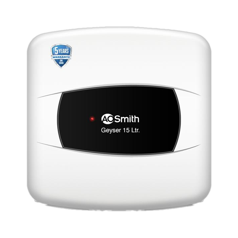 AO Smith VAS-NEO-015 15 L Storage Water Geyser | 2kW | Vertical | Designed for high rise buildings with 8 bar pressure rating | Longer life in hard water conditions with Blue Diamond glass lined tank | BEE 5-star rating for superior energy efficiency and power savings(White)