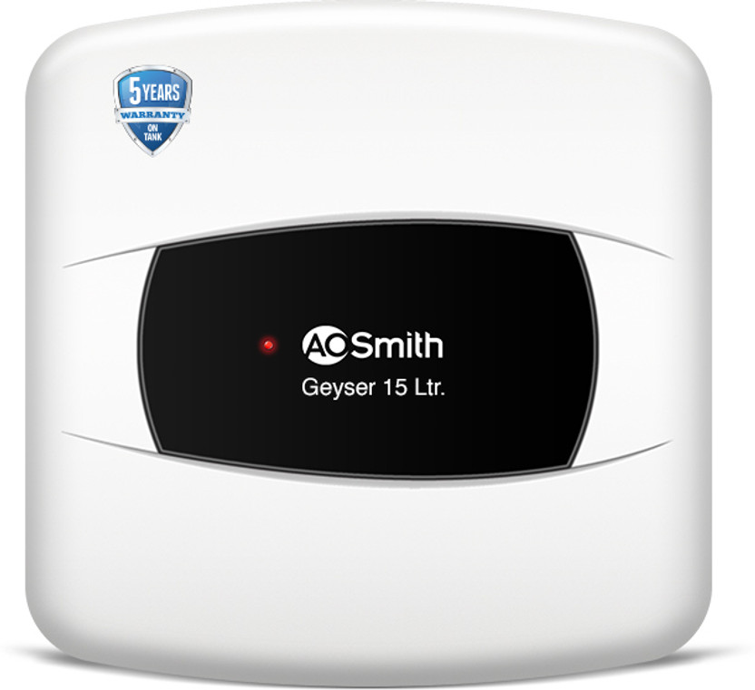 AO Smith VAS-NEO-015 15 L Storage Water Geyser | 2kW | Vertical | Designed for high rise buildings with 8 bar pressure rating | Longer life in hard water conditions with Blue Diamond glass lined tank | BEE 5-star rating for superior energy efficiency and power savings(White)