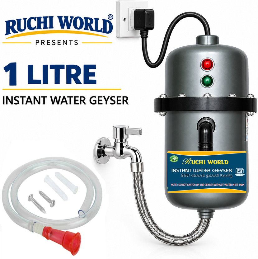 Ruchi World Instant Water Geyser (Instant Series 1L]1 L 1 L Instant Water Geyser(Multicolor)