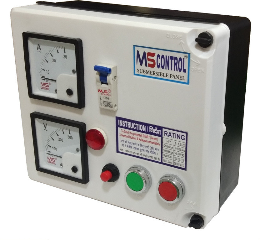 HP M S control 1 HP Single Phase Automatic Panel For Submersible water filled pump ( PVC) Water Pump Starter - Flipkart Deal