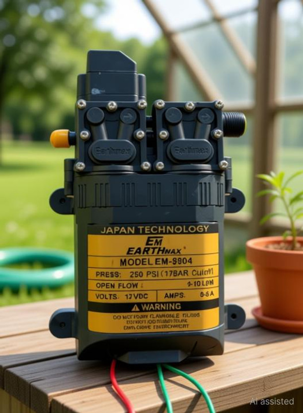 HP KHF 250 PSI Double Core Electric Motor Pump 17 BAR - 8 Amps - 12 Volts DC Diaphragm Water Pump(0.08 hp) - Flipkart Deal