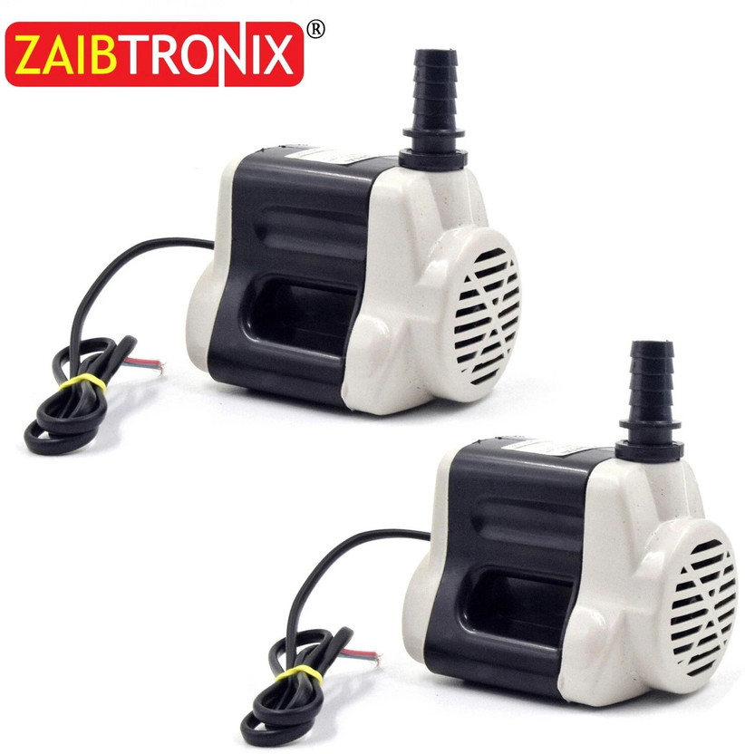 Depron Heavy_Duty_Dynamically_Pump_with_Copper_Winding_Motor_and 1150L/H Flow_Rate Multicolor_Submersible_Water_Pump_Submersible_Aquarium_Water_Pump_Motor_Pond_Pump_Submersible_Fountain_Pump (0.05 hp),(Pack of 2 ) Submersible Water Pump(0.025 hp)