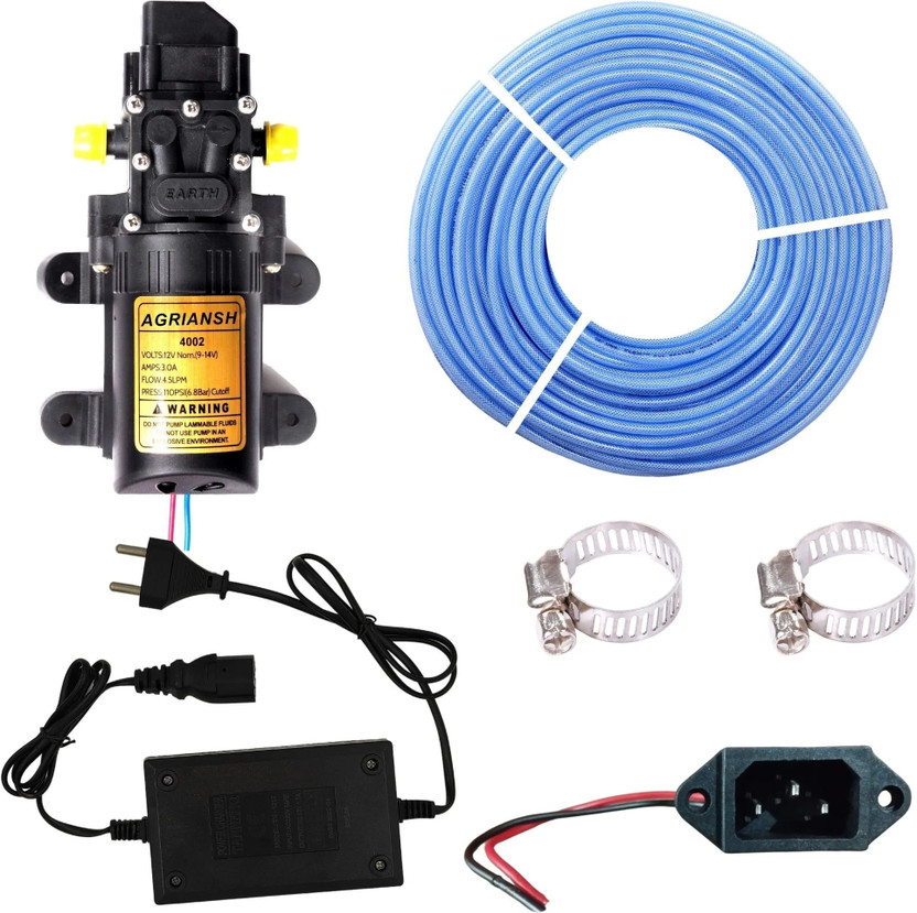Agriansh Heavy Duty 12VDC Sprayer 110 PSI Pump Motor Kit Diaphragm Water Pump(1 hp)