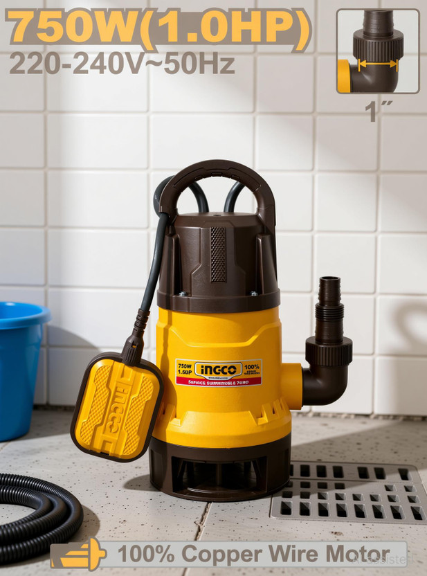 INGCO SPD7508 Submersible Water Pump(1 hp)