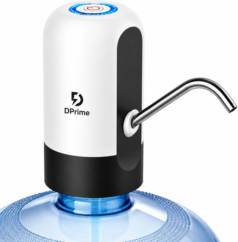 DPrime Automatic Wireless Water Pump for 20L Can – USB Rechargeable, High-Efficiency Submersible Water Pump(0 hp)