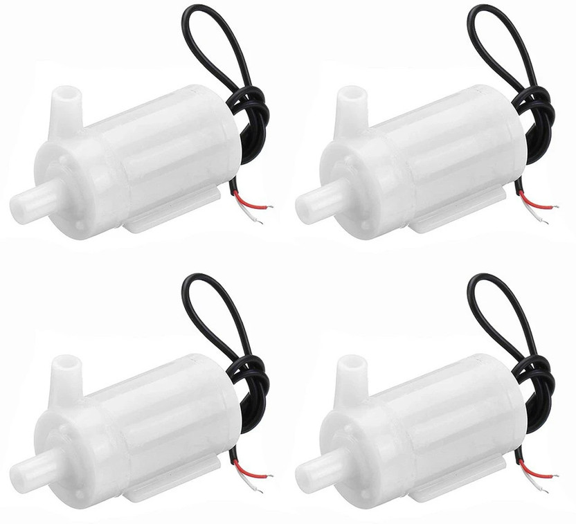 geeta enterprises (Pack of 4) Micro DC 3-6V Mini Submersible Water Pump(0.1 hp)