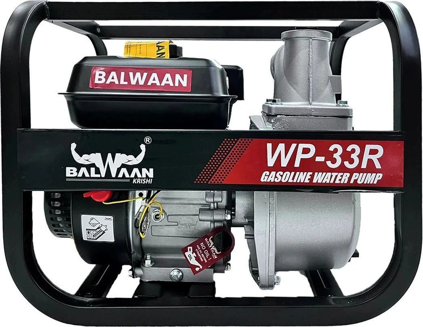 Balwaan Krishi WP-33R Water Pump 3 Inch Outlet | 4 Stroke Engine For Irrigation & Draining Centrifugal Water Pump(7 hp)