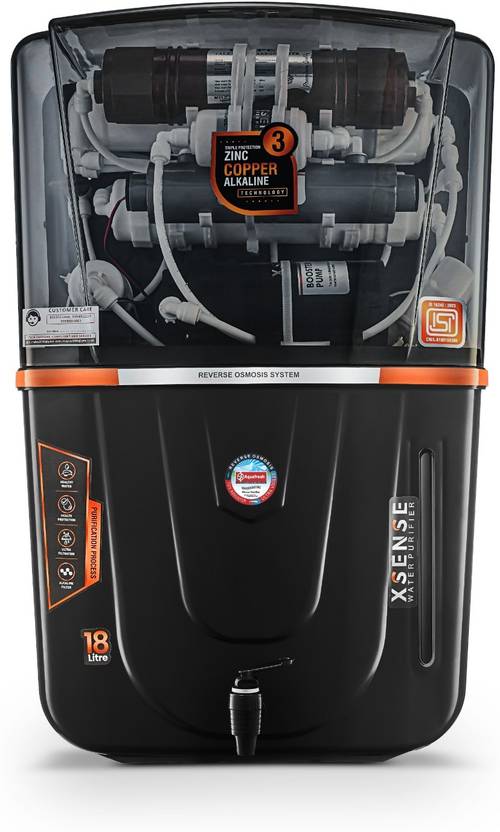 Aqua Fresh Smoke Audi 18 ltr drink pure India 1st BIS (IS 16240 :2023) CM/L8100159306 18 L RO + UV + UF + Copper + Alkaline + TDS Control Water Purifi