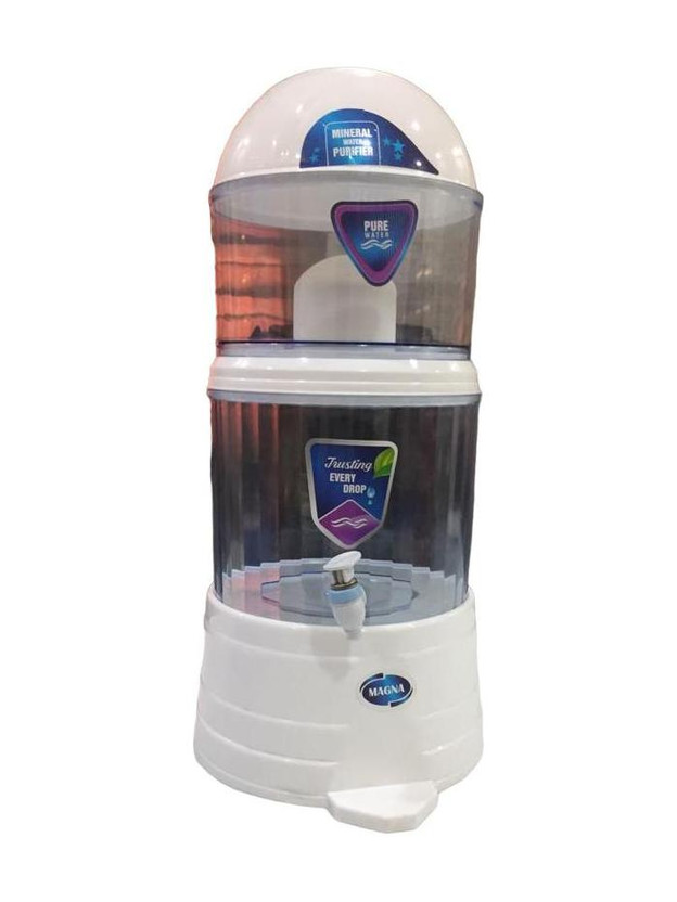 Aqua Fresh Mineral pot 16 L Gravity Based Water Purifier(White)