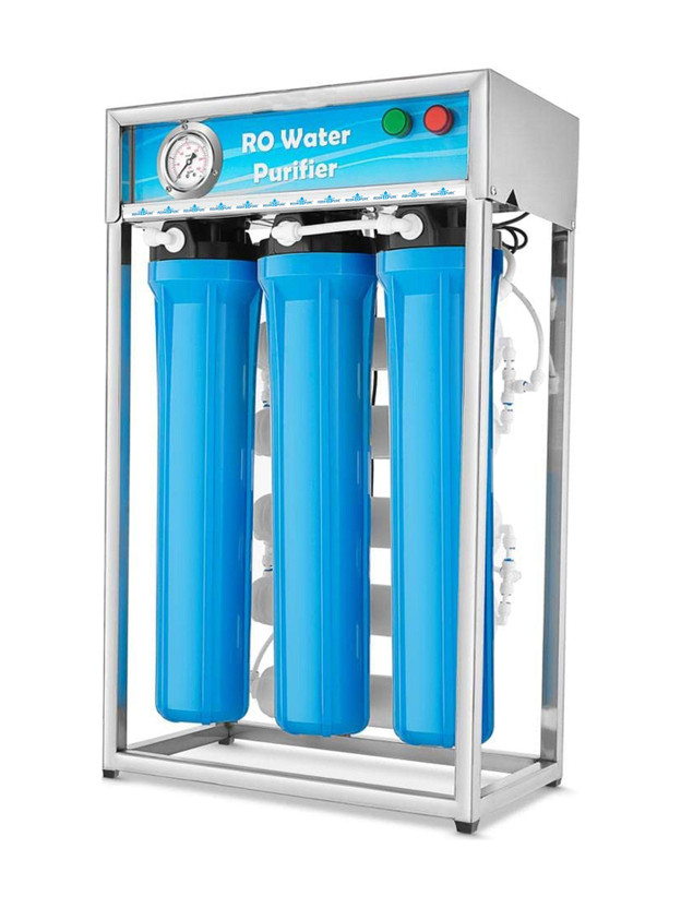 AquaDpure AquaDpure 100 LPH Commercial Water Purifier with Pressure Switch 100 L RO + UV Water Purifier(Fully Automatic Function, TDS Adjuster, Blue) - Flipkart Deal