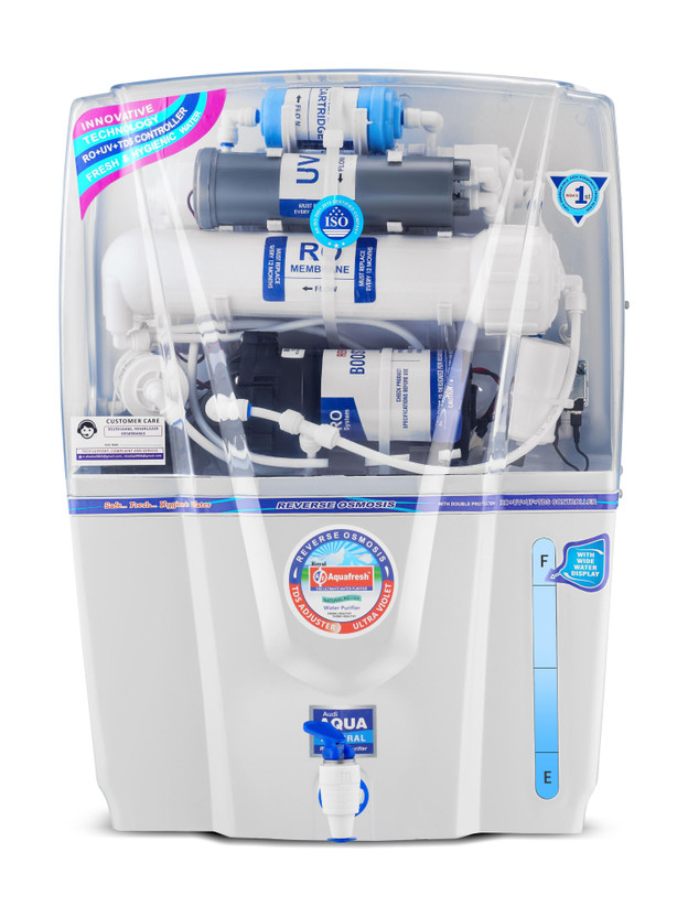 Aqua Fresh EPICAQUA ADJUSTER India 1st BIS (IS 16240 :2023) CM/L8100159306 15 L RO + UV + UF + TDS Control Water Purifier with Prefilter(White, Blue)