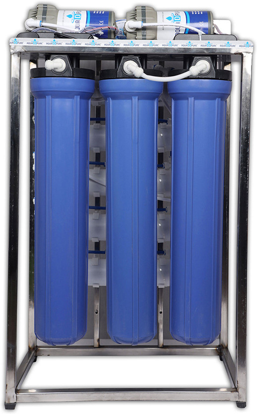 AquaDpure 100LPH Commercial  water purifier Stainless Steel Double purification 100 L RO Water Purifier(Blue , TDS Adjuster)