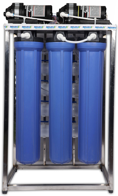 Remino 100 LPH Commercial Water Purifier System/Plant Stainless Steel 100 L RO Water Purifier(Blue,Suitable for All Type of RO Water Purifier)
