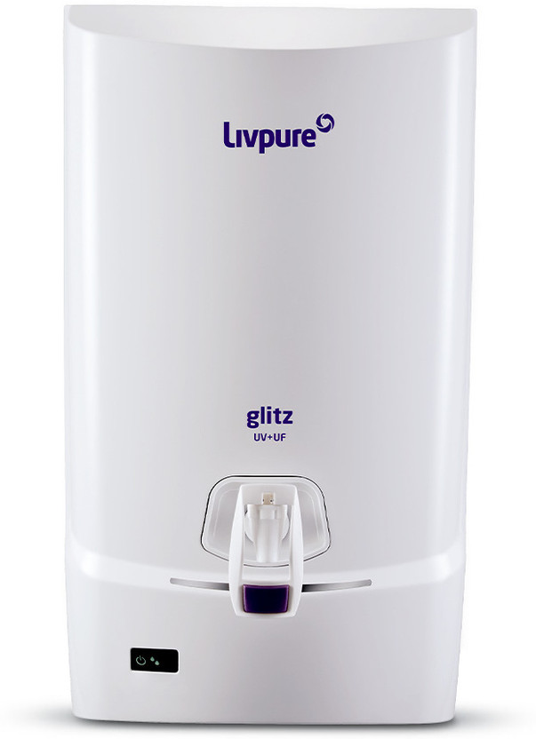 LIVPURE LIV-GLITZ 7 L UV + UF Water Purifier 4 STAGE ADVANCED PURIFICATION | SUITABLE FOR ALL - MUNICIPALITY WATER (NOT SUITABLE FOR TANKER OR BOREWELL WATER)(White)